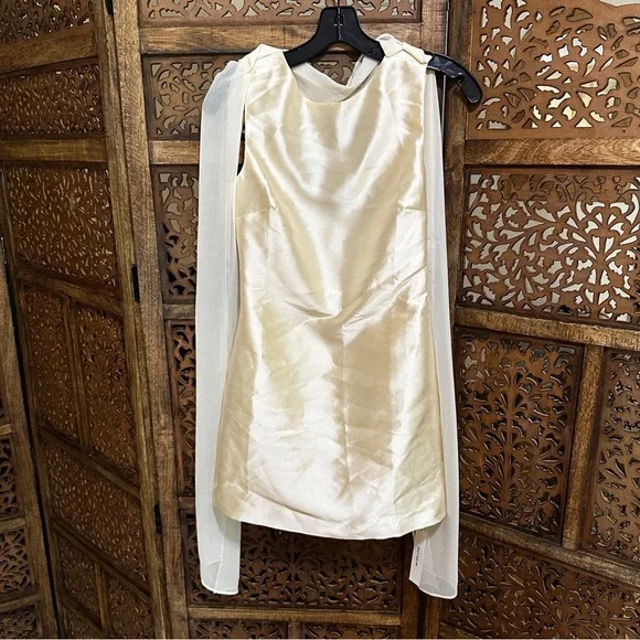 NEW NWT Reformation Ecru Dress Champagne